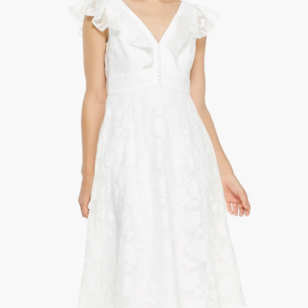 NWT GAL MEETS GLAM  Susie Floral Organza Fit & Flare Dress